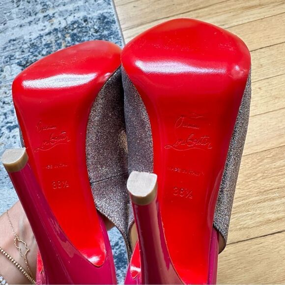 CHRISTIAN LOUBOUTIN N* Prive 120 Glitter Pumps - Picture 8 of 12